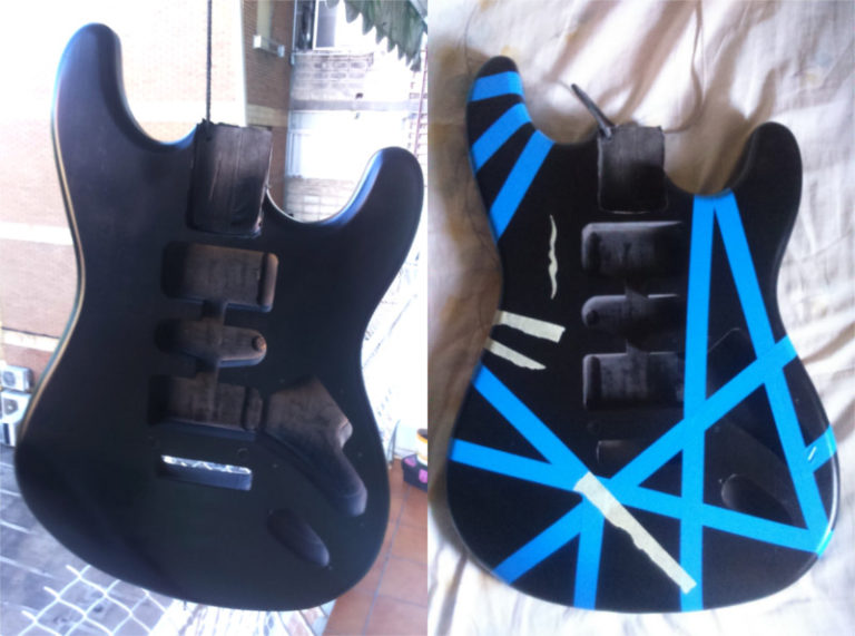 How to paint a guitar like the legendary Frankenstrat Pintyplus