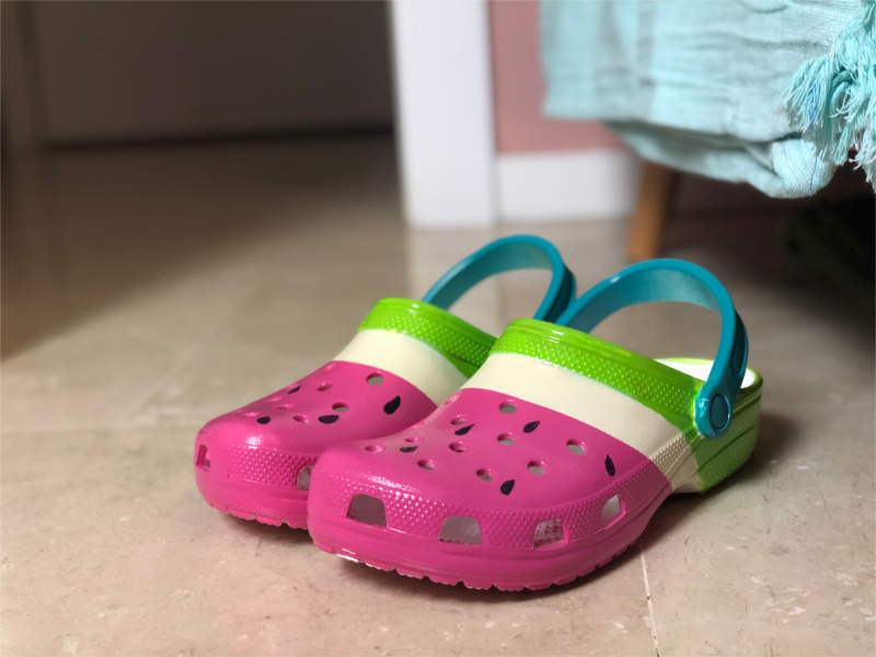 watermelon crocs shoes